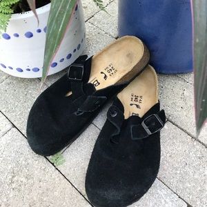 Betula By Birkenstock Suede Clog Style Sandals